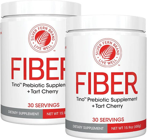 Silver Fern - Tino Pó de Suplemento de Alta Fibra – Não-OGM, Pré-Biótico, Solúvel em Água, Amigo da Digestão, Mistura em Pó – Adicione a Água, Suco, Shakes, Cereal
