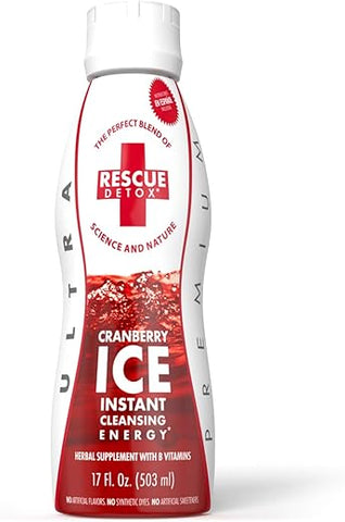ICE – Sabor Cranberry – 500ml | Funciona em 90 minutos até 5 horas - Rescue Detox