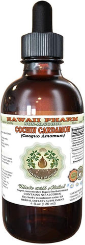 LLC – Tintura de Cardamomo de Cochin, Cao Guo (Caoguo Amomum), Extrato Líquido de Frutas Secas, Cardamomo de Cochin, Glicerito – 4 oz (118 ml) - Hawaii Pharm