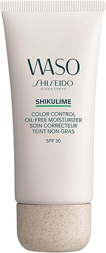 Shiseido Waso Hidratante Oil-Free SPF 30 – Proteção UVA/UVB 8 horas de hidratação – Não-comedogênico, Livre de Oxybenzone