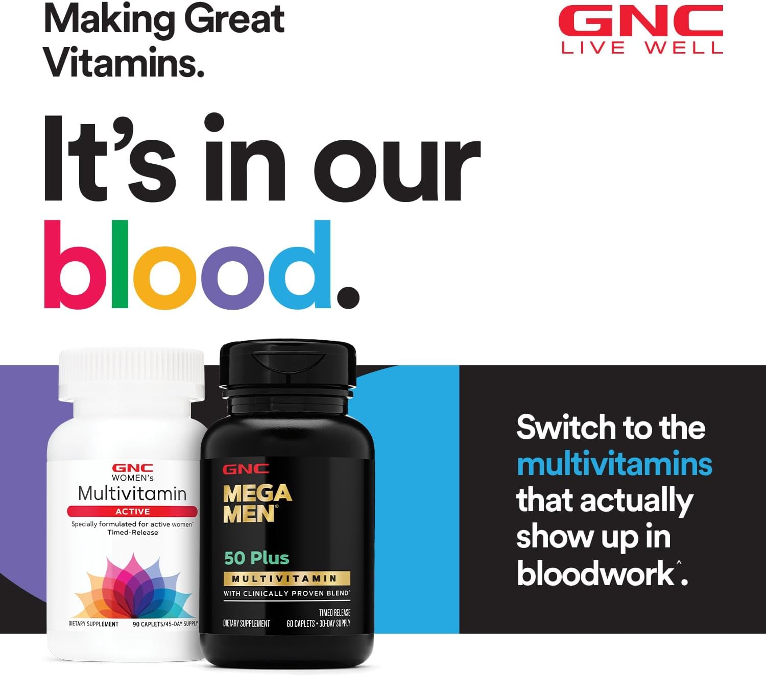 GNC Mega Men Energy & Metabolism Multivitamin | Antioxidants and Increased Calorie Burning | 180 Count
