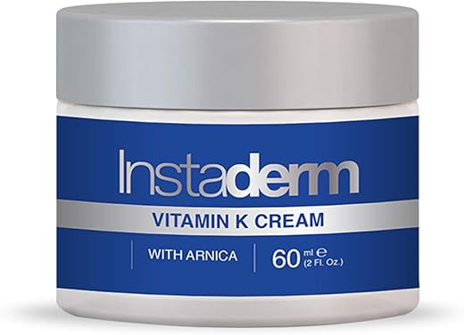Instaderm - Creme de Vitamina K – Fórmula de Cicatrização de Hematomas com Arnica. Hidratante para Manchas Escuras causadas por Hematomas e Vasinhos