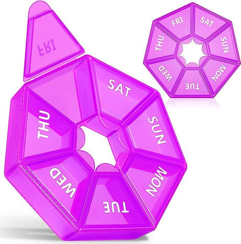 Textila - Nature Made Ferro 65 mg (325 mg Sulfato Ferroso) Comprimidos, Suplemento para Suporte de Células Vermelhas do Sangue, 365 Comprimidos, Kit de 365 Dias com Organizador Semanal de Pílulas