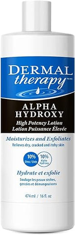 Loção Dermal Therapy Alpha Hydroxy – Hidratante Esfoliante de Alta Potência AHA para Pele Seca e Escamosa – 10% Ácido Láctico