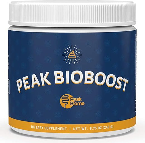 Peak Biome - Peak BioBoost – Suplemento de Fibra Prebiótica – Suplemento Nutricional Digestivo Sem Sabor – Pó Prebiótico de Fácil Dissolução – Sem Glúten, Soja ou Laticínios – Fornecimento de 1 Mês – 30g