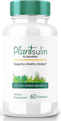 NutraRize - Plantsulin – Cápsulas Orais Plantsulin para Manter Níveis Saudáveis Estáveis, Suplemento Alimentar Natural para o Sangue, Fórmula Avançada Plantsulin para Saúde Ótima, Análise Plantsulin