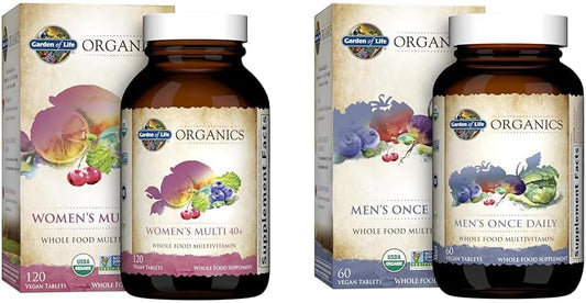 Organics Vitaminas para Mulheres 40 Plus 120 Comprimidos – Marca Garden of Life - Garden of Life