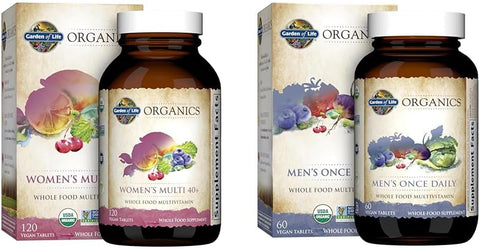 Organics Vitaminas para Mulheres 40 Plus 120 Comprimidos – Marca Garden of Life - Garden of Life