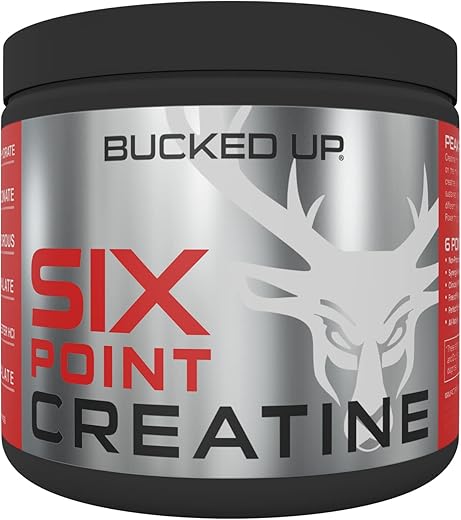 Six Point Creatine™ – Seis Tipos de Creatina para Homens e Mulheres – 6g - Bucked Up