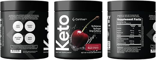 CorVive - Keto BHB Complex | Revitalize Energia, Desempenho | Marca de Produto