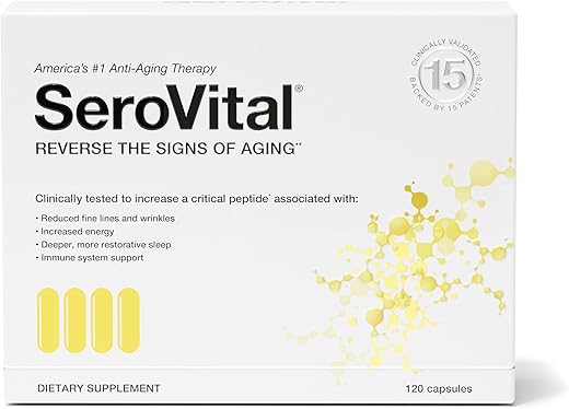 Renewal Complex – Suplemento Feminino de Suporte Peptídico Crítico – Revitalizador para Mulheres, 120 Cápsulas (Embalagem de 1) - Serovital
