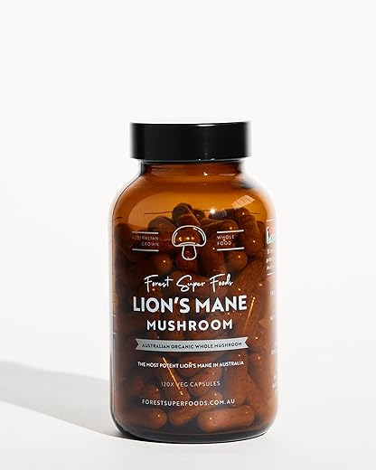 Forest Super Foods - Cogumelo Medicinal Lion’s Mane 100% Australiano Desidratado por Congelamento (Inclui Micélio) – Fornecimento de 30 Dias