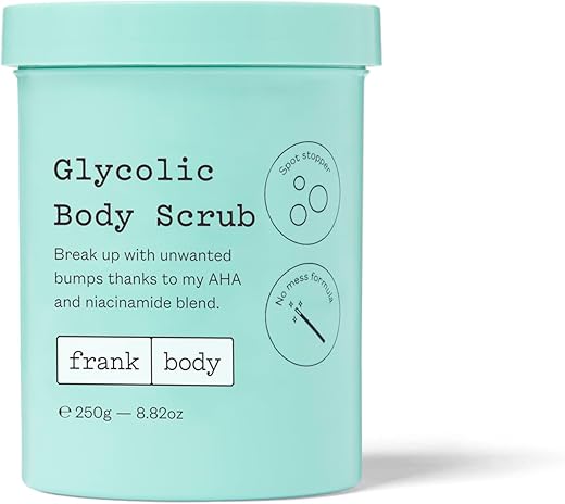 frank body - Frank Body Scrub Corporal Glicólico | Vegano, Cruelty Free, Esfoliante Corporal | Combate Acne e Suaviza a Pele  Frank Body
