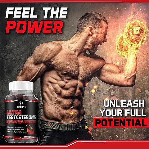 Energizen - 8in1 Booster de Testosterona para Homens com Tongkat Ali, Fenugreek, Ashwagandha e Magnésio – Aumente a Libido | Marca: [Nome da Marca]