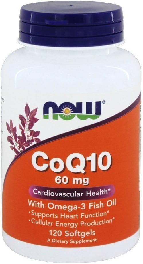 NOW Foods - Now Foods CoQ10 60mg – Embalagem com 120 cápsulas – Pack com 2 unidades
