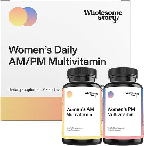 Multivitamínico Diário Premium para Mulheres com Ferro, Ácido Fólico, Cálcio e Ômega-3 DHA