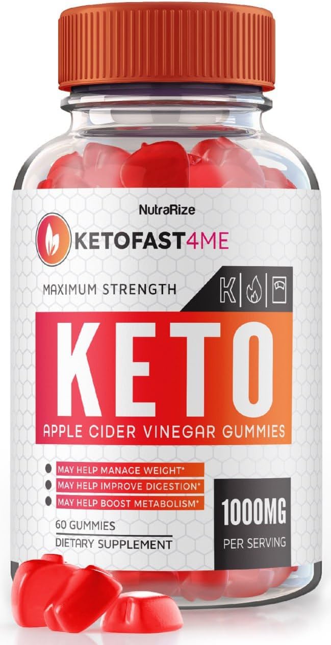 NutraRize - KetoFast4ME ACV Gummies – Gomitas KetoFast 4 ME para Perda de Peso Avançada, Suplemento de Força Máxima, Avaliações de Gomitas Keto Fast 4 ME (60…)