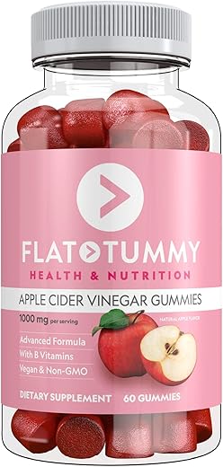 Gummies de Vinagre de Maçã, 60 Unidades – Energia, Desintoxicação e Saúde Digestiva - Flat Tummy Tea