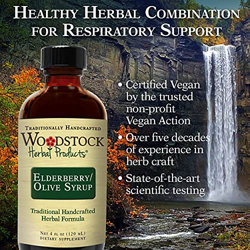 WOODSTOCK HERBAL PRODUCTS - Xarope de Sabugueiro e Azeitona, 120 ml