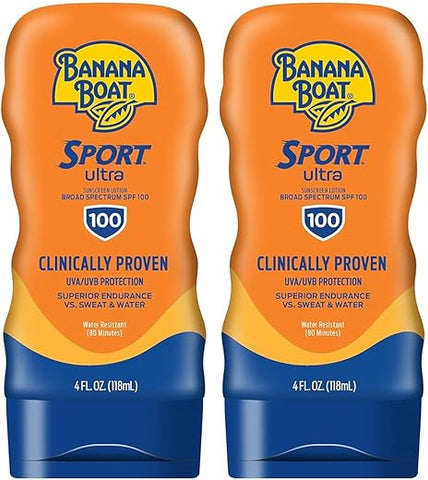 Protetor Solar Banana Boat Sport Performance FPS 100, 118 ml (Pack com 2 unidades)
