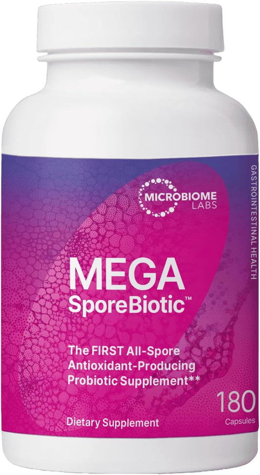 MegaSporeBiotic Probióticos para Mulheres – Fortaleça sua Saúde Intestinal - Microbiome Labs