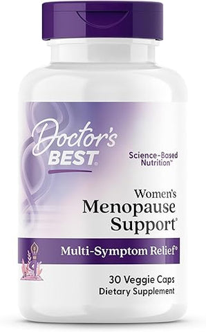 Doctor's BEST - Doctor’s Best Menopausa Suporte para Mulheres, NovaSoy, Cohosh Preto – 60 Cápsulas