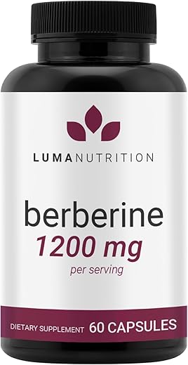 Berberine 1200mg por Porção – HCI – Plus – 60 Cápsulas - Luma Nutrition