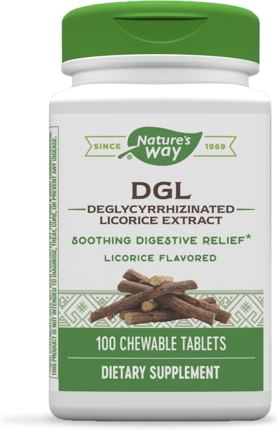 Nature's Way - Nature’s Way DGL Tablete Mastigável – Suporte Digestivo | 60 comprimidos  Nature’s Way