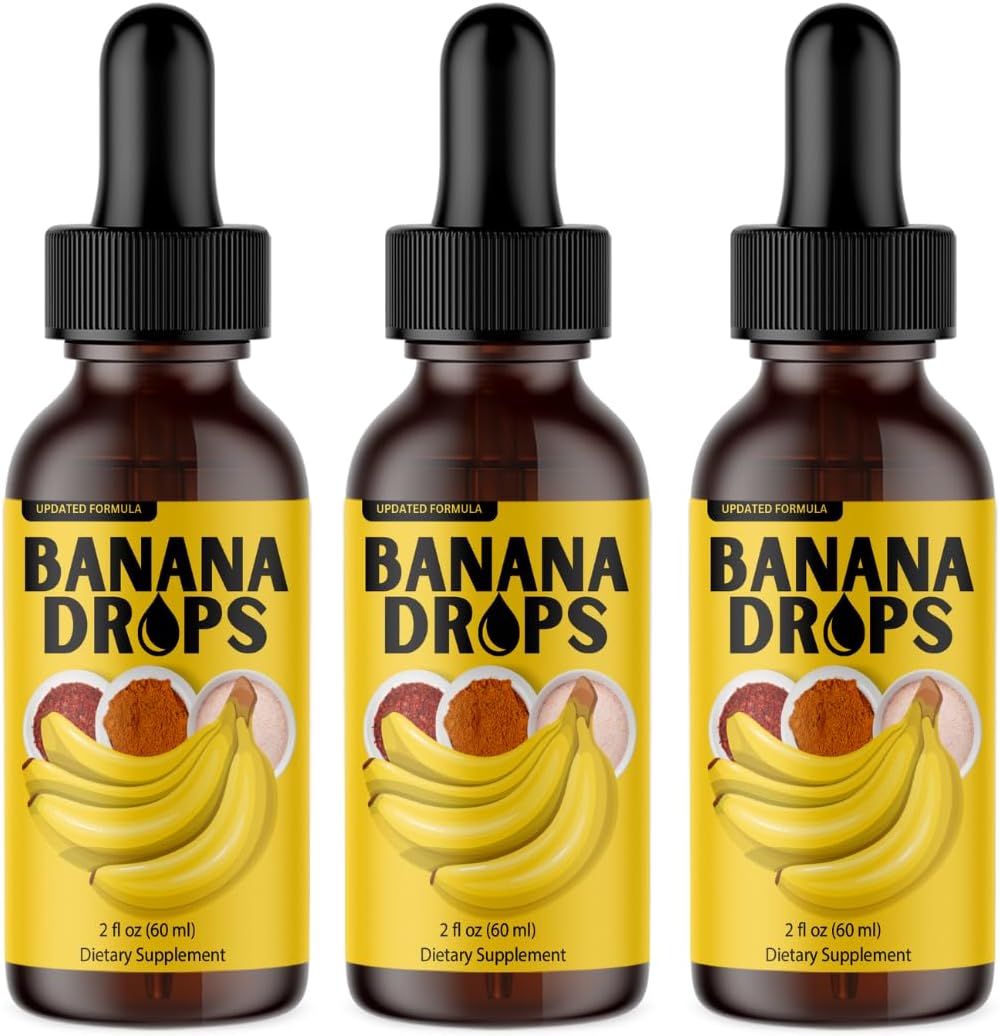 Proven.bio - (3 Pacotes) Gotas Líquidas de Banana (Visto nas Redes Sociais), Extrato de Banana em Gotas, Extrato Natural de Banana em Gotas, Fórmula Avançada de Gotas de Banana