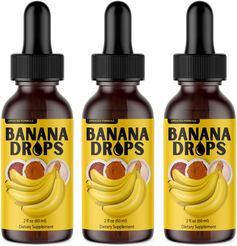 Proven.bio - (3 Pacotes) Gotas Líquidas de Banana (Visto nas Redes Sociais), Extrato de Banana em Gotas, Extrato Natural de Banana em Gotas, Fórmula Avançada de Gotas de Banana