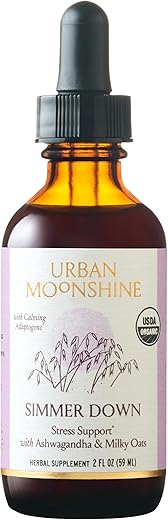 Simmer Down Tonic – Suporte ao Estresse com Ashwagandha | 100ml | Fórmula Relaxante e Natural - Urban Moonshine