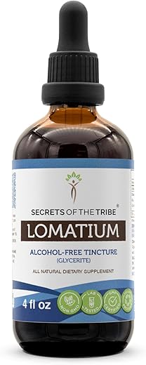 Secrets of the Tribe - Lomatium Dissectum: Extrato Líquido Sem Álcool da Raiz Seca (4 fl oz / 118 ml) –