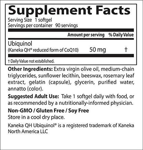 Doctor's BEST - Doctor’s Best Ubiquinol com Kaneka QH – Não-OGM, Sem Glúten – 60 cápsulas (100 mg)