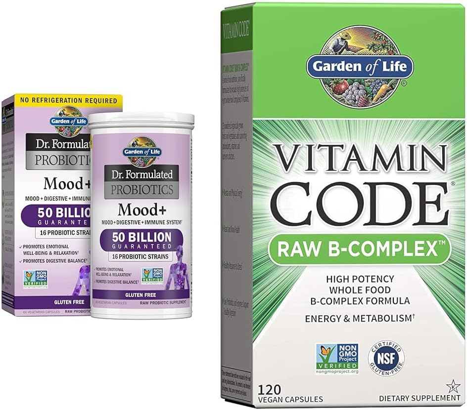 Probiótico Acidophilus Dr. Formulated para o Humor – 60 Cápsulas - Garden of Life