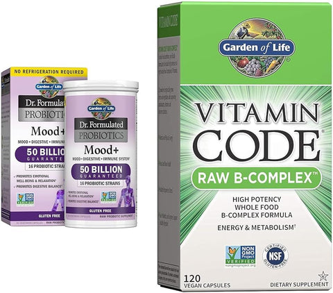 Probiótico Acidophilus Dr. Formulated para o Humor – 60 Cápsulas - Garden of Life
