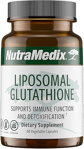 Liposomal Glutationa – Desintoxicação Completa, Limpeza e Suporte Imunológico – Fórmula para Absorção Ótima – Livre de Soja, Laticínios e Glúten (60 ml) - NutraMedix