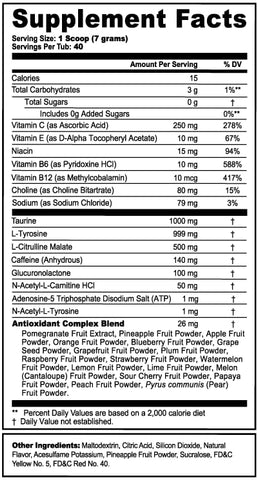 Chucky Good Guys – Pó Energético, Sem Açúcar, Cafeína Limpa, Foco e Suplemento, Mistura para Água, Sabor Laranja Tropical, Aminoácidos de Foco, Vitaminas e Antioxidantes, 280g - G Fuel