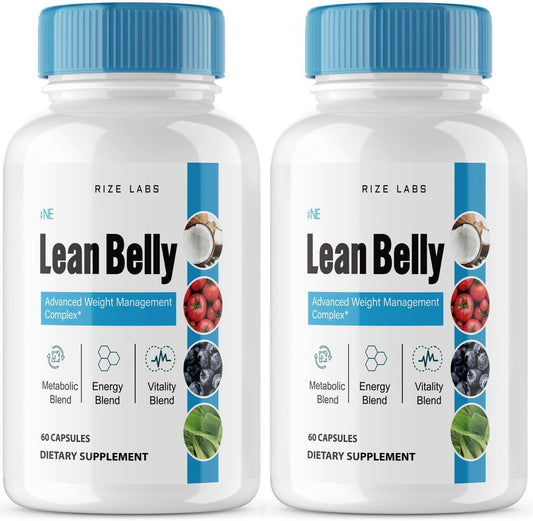 rize labs - Lean Belly Juice Powder Capsules – Fórmula Oficial de Pílulas Lean Belly Juice para Perda de Peso Avançada – Suplemento Superfood para Limpeza e Desintoxicação – Avaliações LeanBelly (120 cápsulas)
