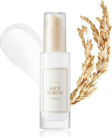 I'm from - I’m From Rice Serum: Extrato de Embrião de Arroz Coreano Fermentado 73% – Estimula Colágeno, Vitalidade e Pele Radiante – Niacinamida – Nutritivo e Hidratante – 30ml