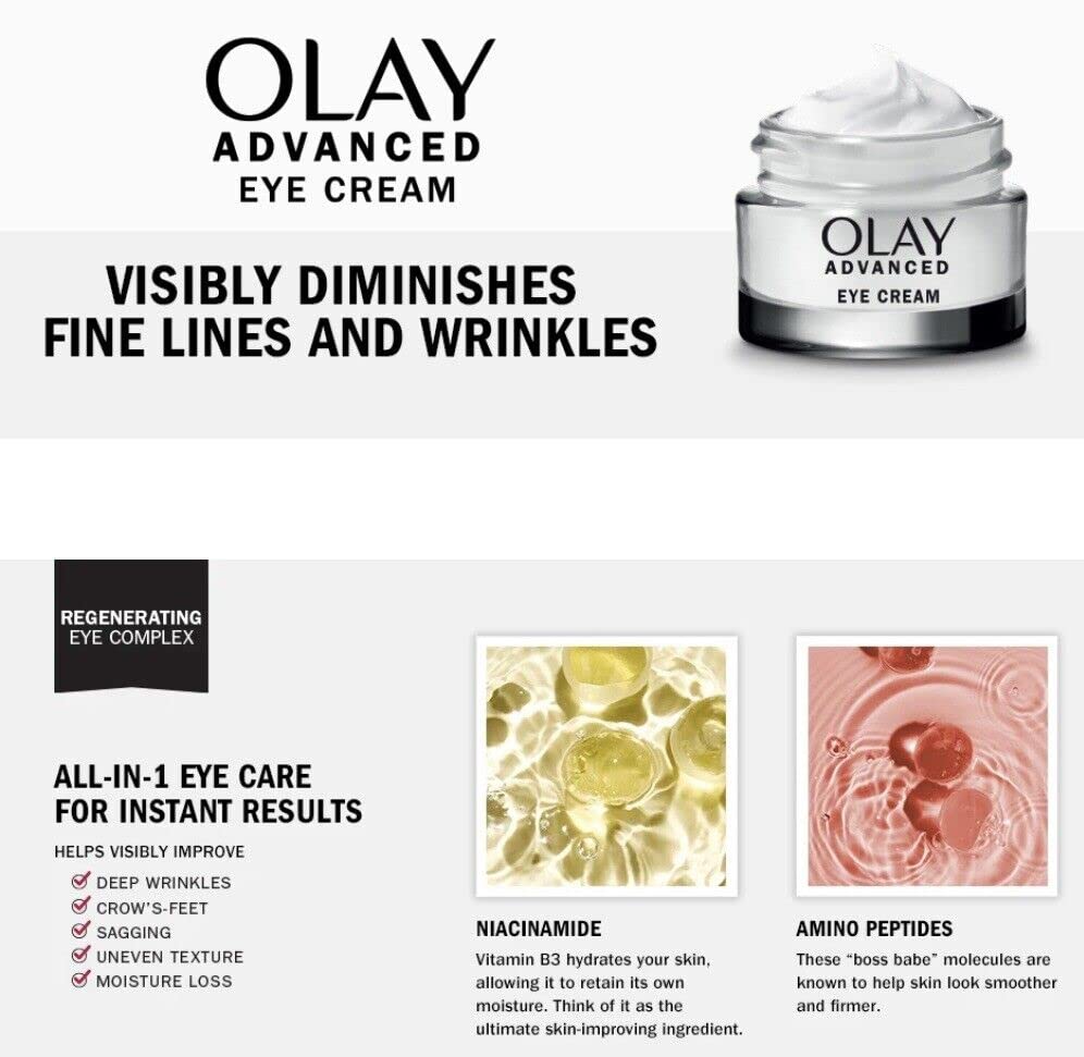 Creme para os Olhos Olay Avançado, 15ml (Pacote com 2) (30g)