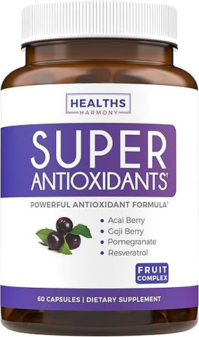 Healths Harmony - Suplemento Poderoso de Super Alimentos Antioxidantes – Açaí, Goji, Romã – 100g