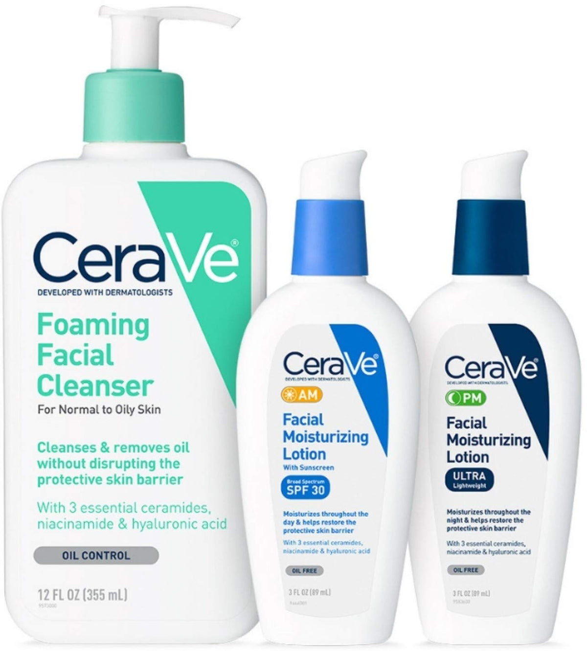 Cuidados Diários da Pele (Kit Espuma) – Hidratação e Limpeza Profunda | 200ml - CeraVe