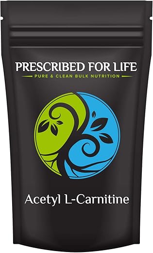 Pó de Acetil L-Carnitina HCl | ALCAR Natural em Pó | Suplementos Nutricionais de Aminoácidos Cognitivos (56g) - Prescribed For Life