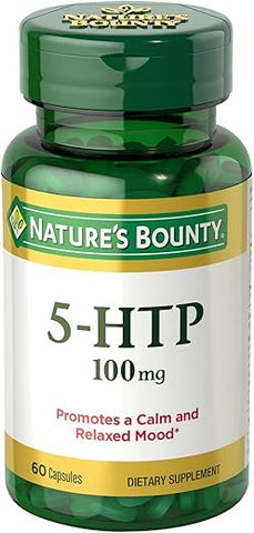 Nature's Bounty - Nature’s Bounty 5-HTP: Suplemento para um Humor Calmo e Relaxado, 100mg, 60 Cápsulas