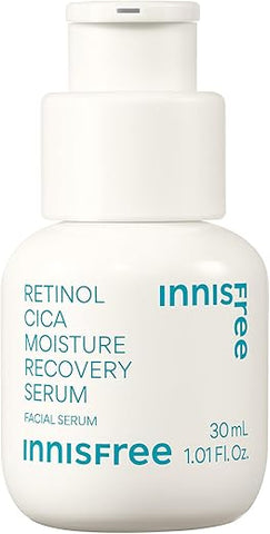 innisfree Serum de Recuperação de Hidratação Retinol Cica com Ácido Salicílico e Cica, Serum Calmante Coreano Suave (Embalagem Pode Variar)