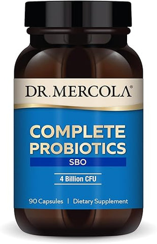 Complete Probiotics SBO – 90 Cápsulas, 4 Bilhões UFC, Suporte à Imunidade, Não-OGM - Dr. Mercola