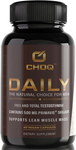 Daily 60 Cápsulas Veganas | A Escolha Natural para Homens | Marca CHOQ - CHOQ