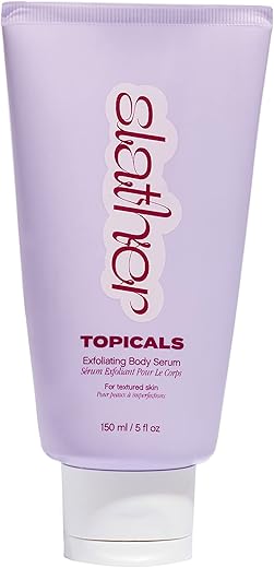 Slather Serum Corporal Esfoliante – Com Retinol, Esqualano, Ureia e AHAs para Pele Áspera, Rugosa ou Texturizada – Serum Esfoliante AHA para o Corpo (150 ml) - Topicals