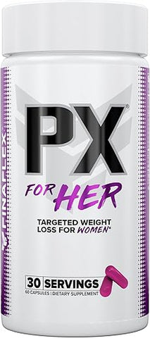 PX for HER – 60 Cápsulas – Melhora o Metabolismo Termogênico com Cafeína, Ashwagandha – Marca de Produto - FINAFLEX