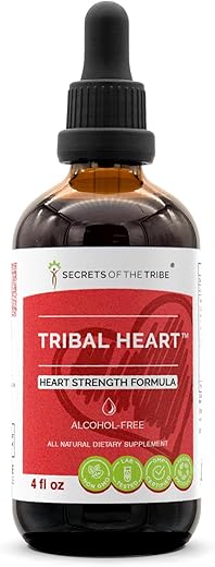 Secrets of the Tribe - Segredos da Tribo – Fórmula Coração Tribal, Fortalecedor Cardíaco, Extrato Líquido de Ervas em Gotas sem Álcool (120 ml)